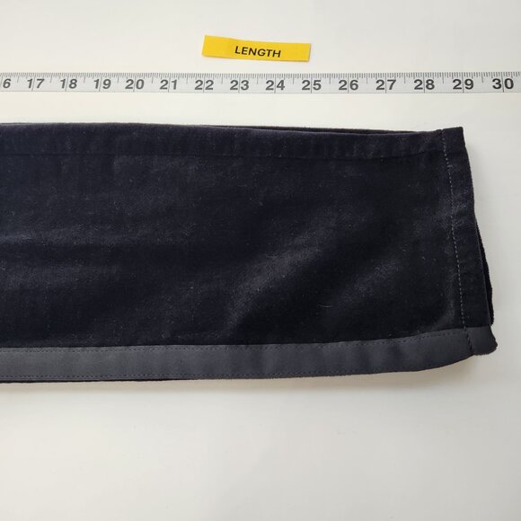 Ann Taylor Loft Modern Skinny Velvet Pants Womens 8 Black Tuxedo Stripe PP21X - Picture 7 of 7